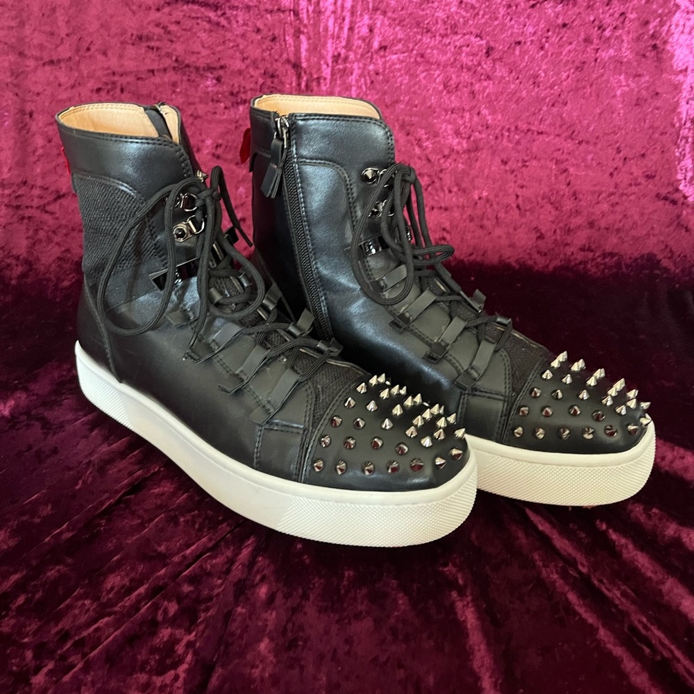 Christian Louboutin Spiked High Top Sneakers Size 11